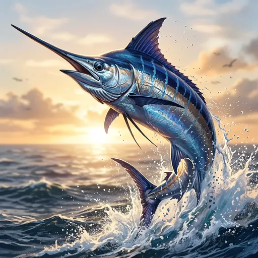 Atlantic Marlin trophy card