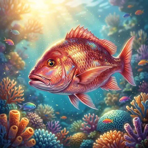 Reef Snapper King trophy card