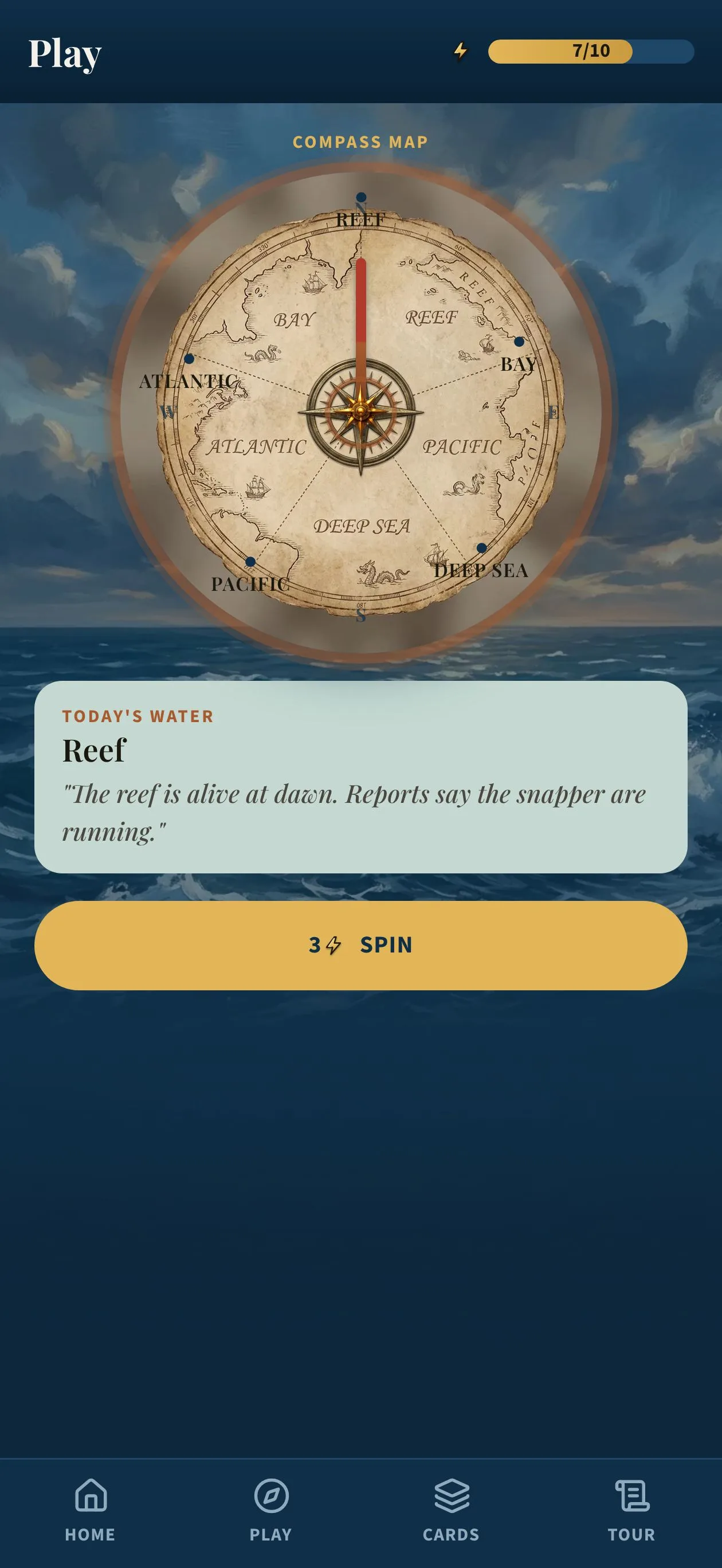 Play — Compass Map and Tackle Trio